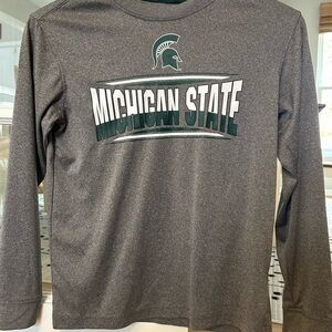Michigan State Long Sleeve Gray Shirt